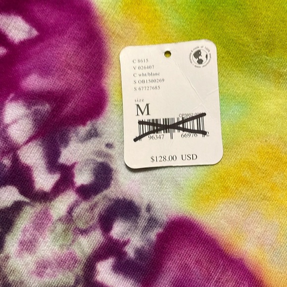 Free People Movement In Motion Muscle Hoodie Sweatshirt size Medium NEW Tie Dye - Picture 9 of 10